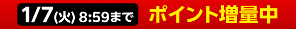1/7(火) 8:59まで ポイント増量中