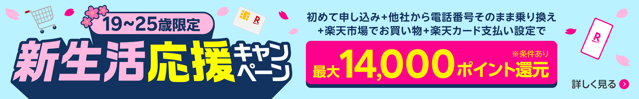 乗り換えも、最新スマホも！新生活応援キャンペーンで最大14,000ポイント還元！