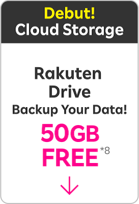 Cloud Storage Rakuten Drive Backup Your Data! 50GB FREE *5